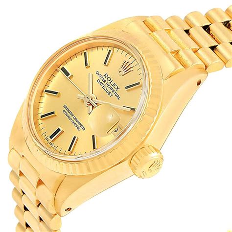 14k gold rolex oyster perpetual.